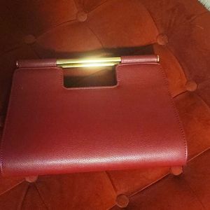 Burgundy purse